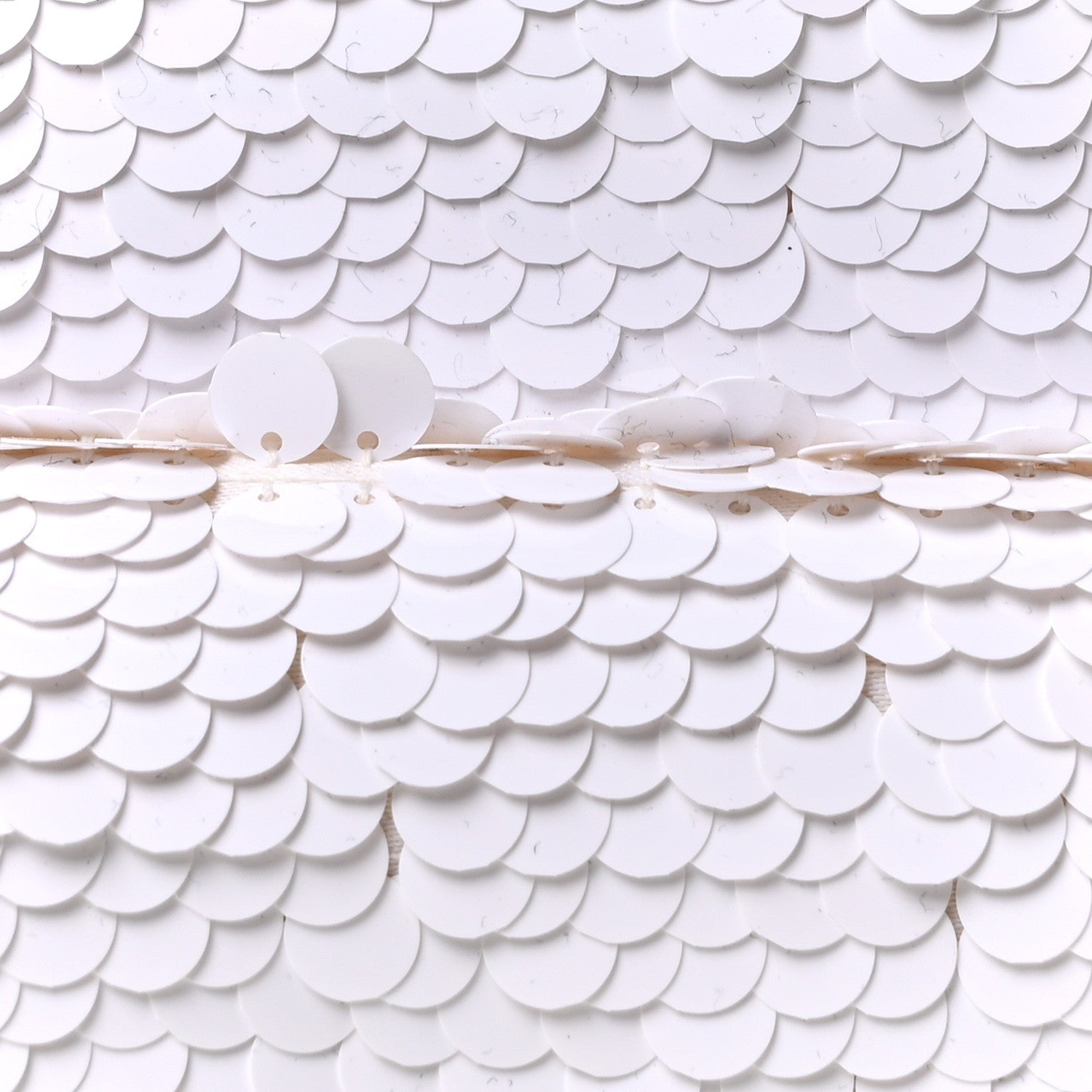 Sequin Lambskin CC Backpack White