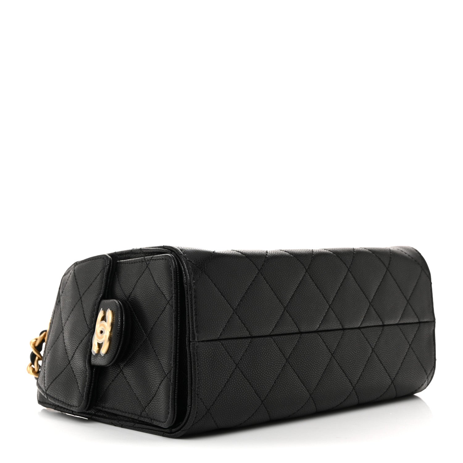 Caviar Quilted Mini Chanel 25 Handbag Black