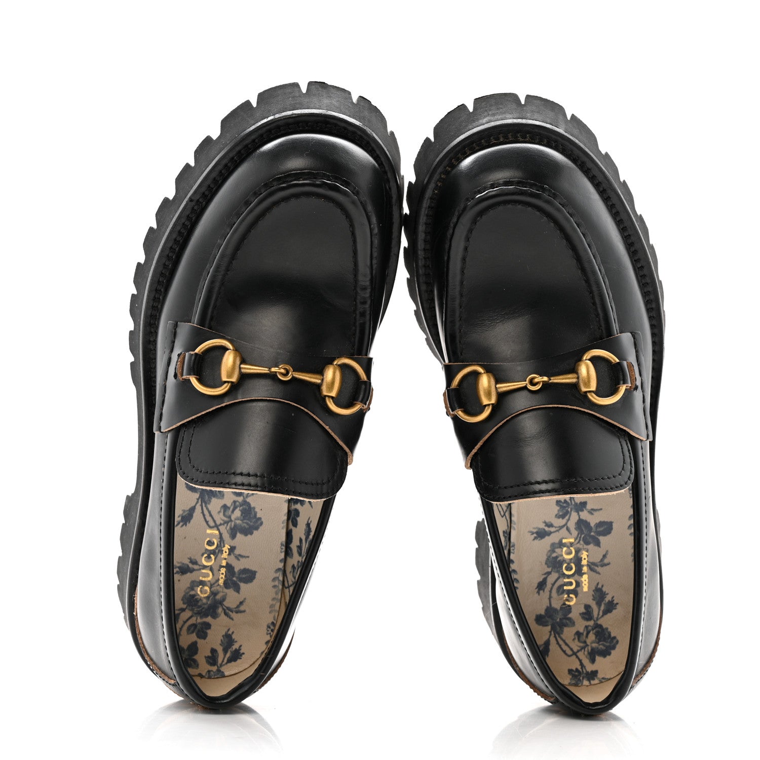 Cordovan Lux Womens Harald Horsebit 25mm Platform Loafers 37.5 Black