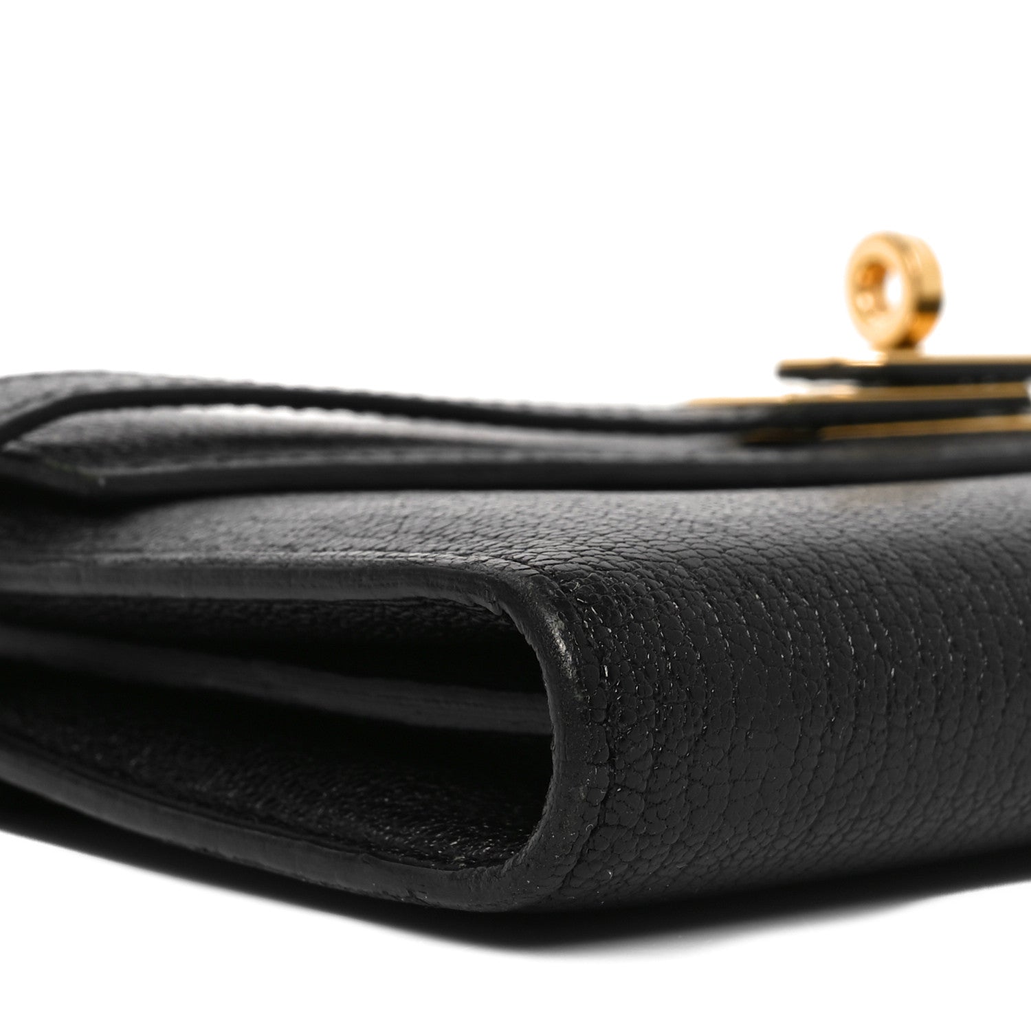 Chevre Mysore Kelly Longue Wallet Black