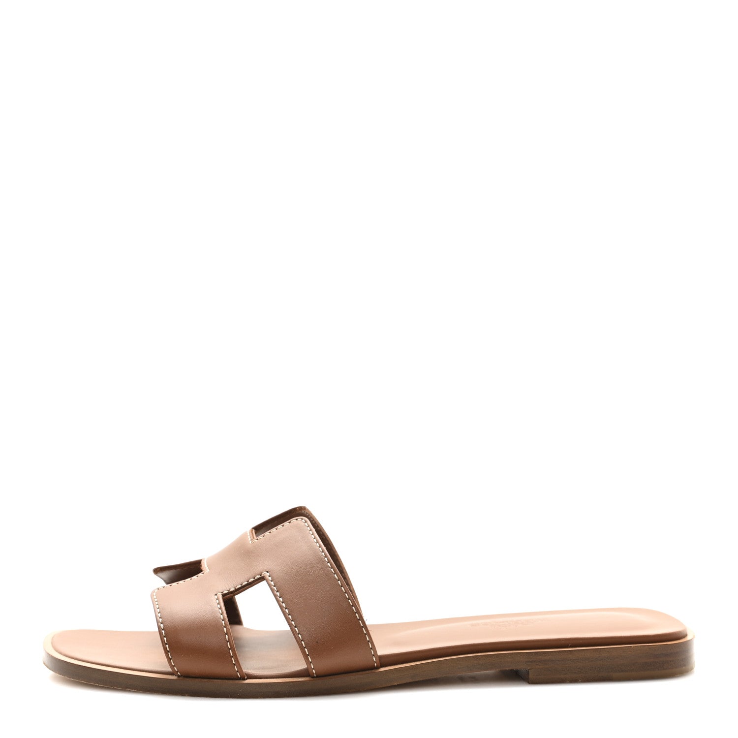 Box Calfskin Oran Sandals 36.5 Gold