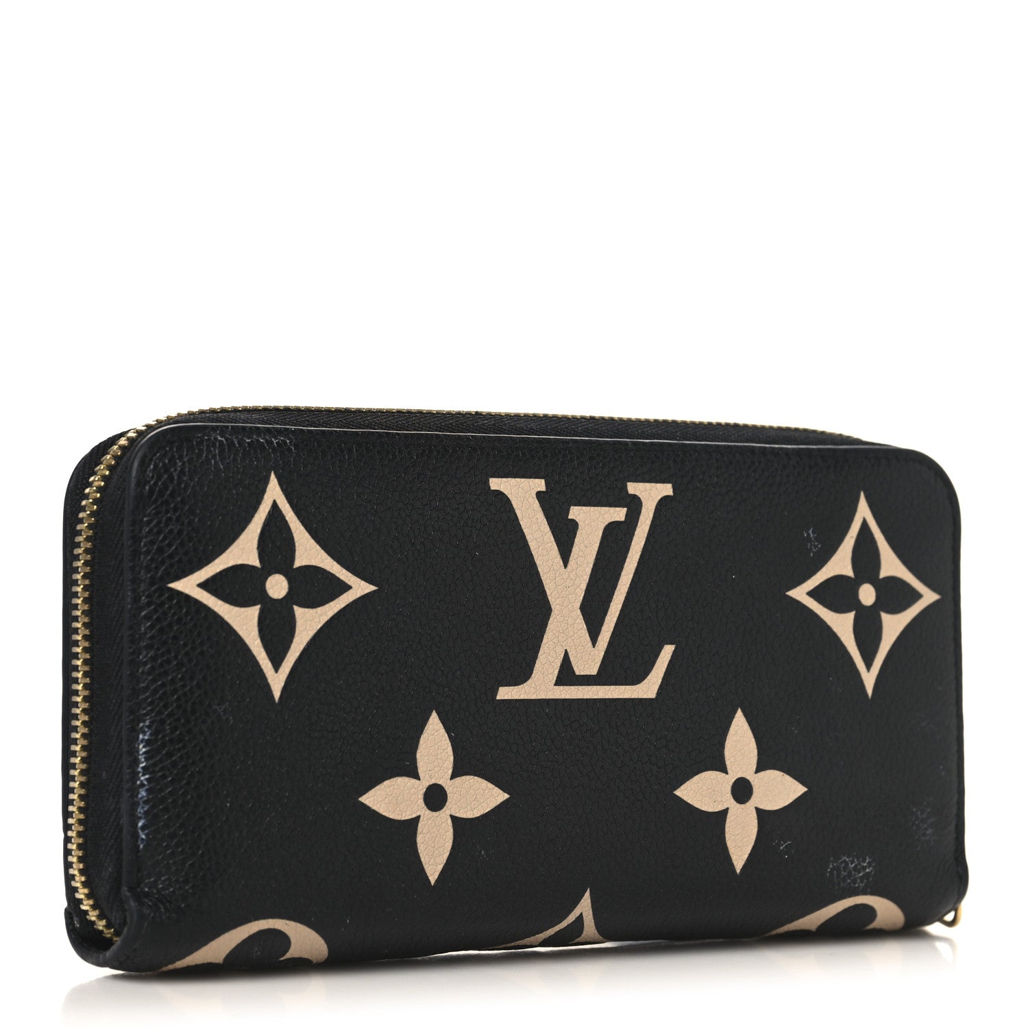Empreinte Monogram Giant Zippy Wallet Black Beige