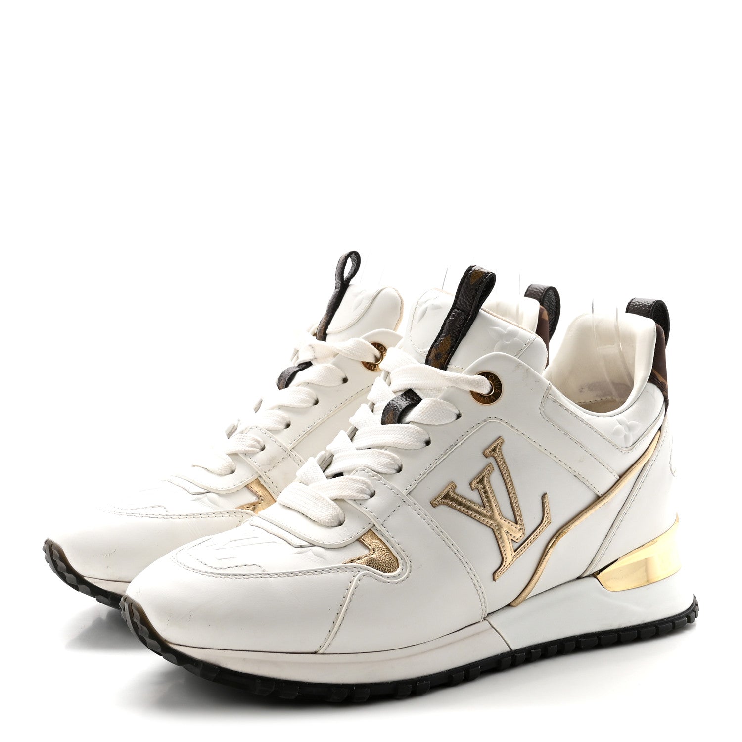 Calfskin Run Away Sneakers 35 White