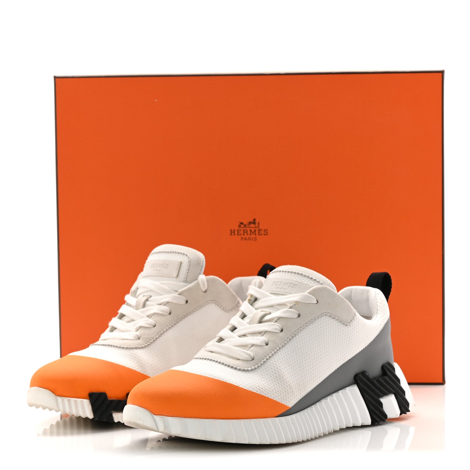 Graphic Mesh Suede Goatskin Womens Bouncing Sneakers 37 Orange Multicolor