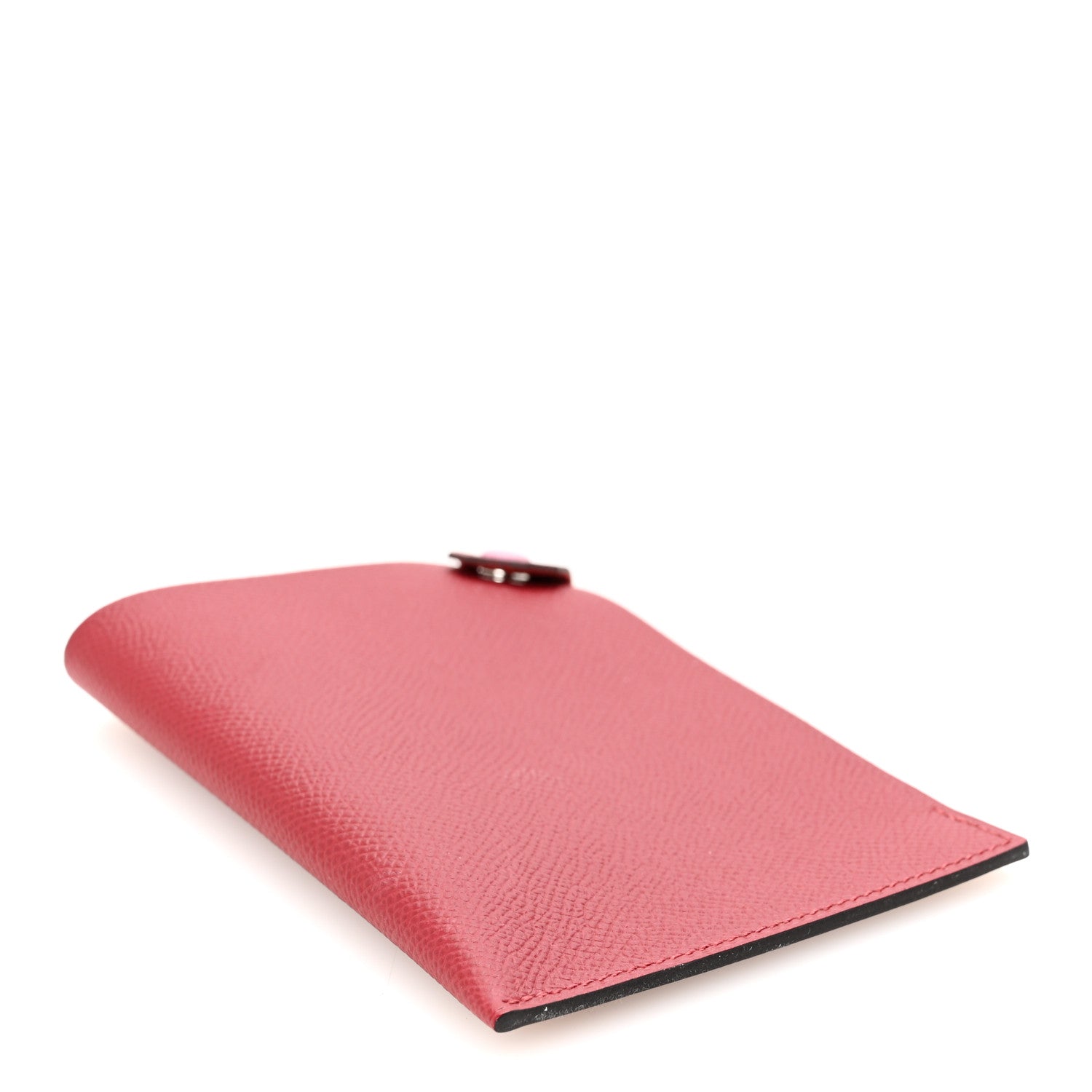 Epsom Tarmac Dot PM Passport Holder Rouge Grenat