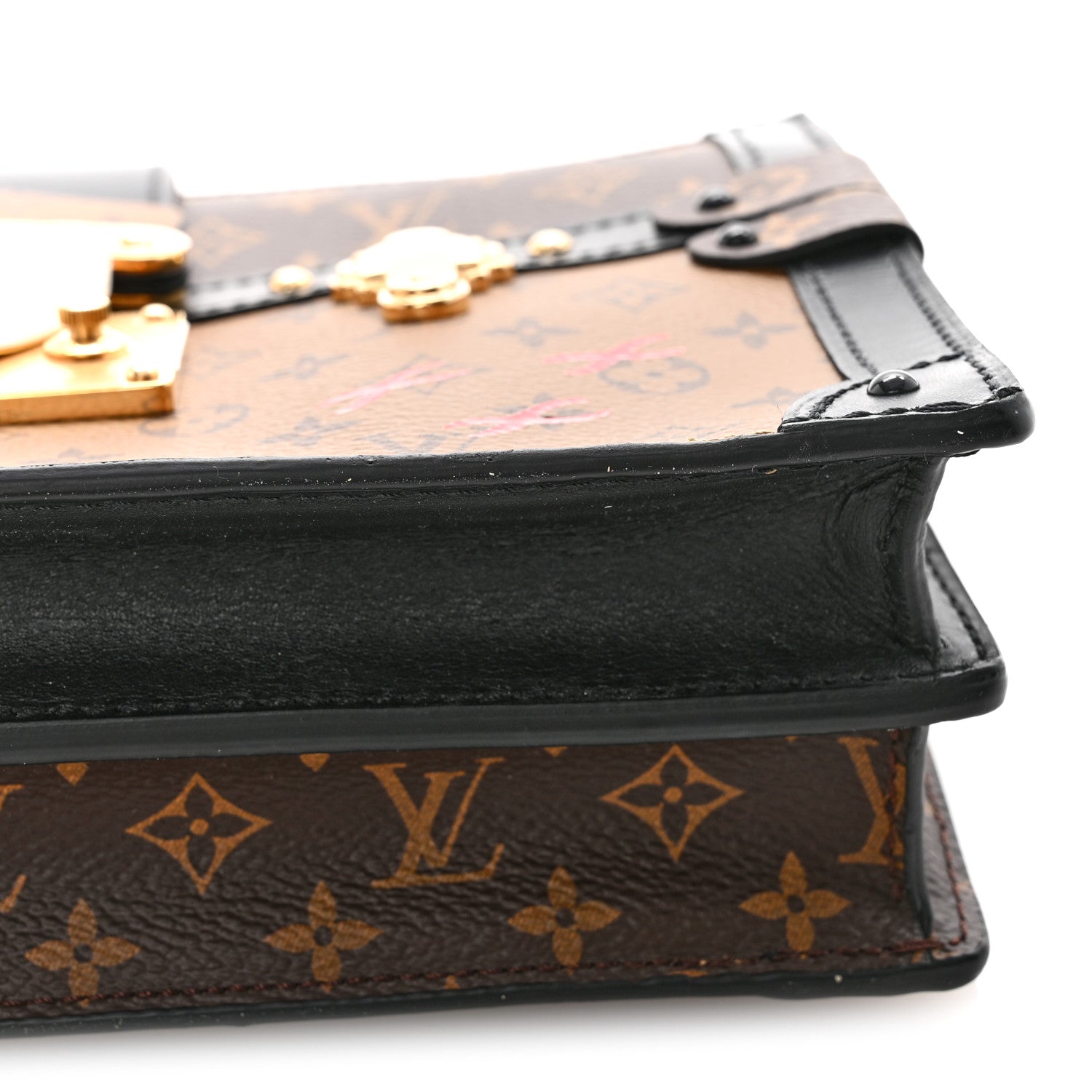 Reverse Monogram Trunk Clutch