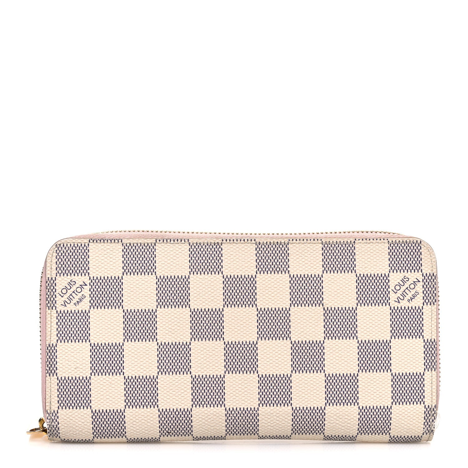 Damier Azur Zippy Wallet Rose Ballerine