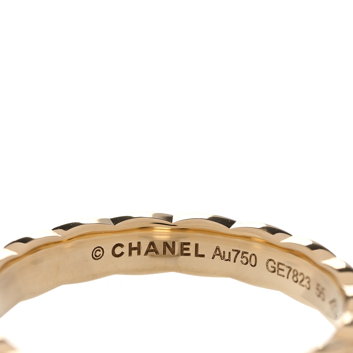 18K Yellow Gold Mini Coco Crush Ring 55 7.25