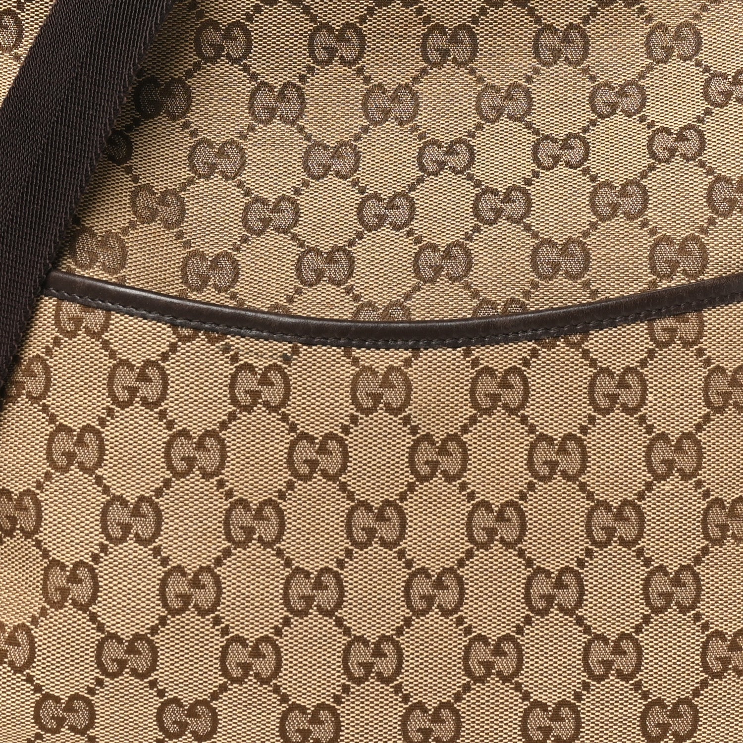 Monogram Calfskin Perforated Medium Flat Messenger Bag Dark Brown