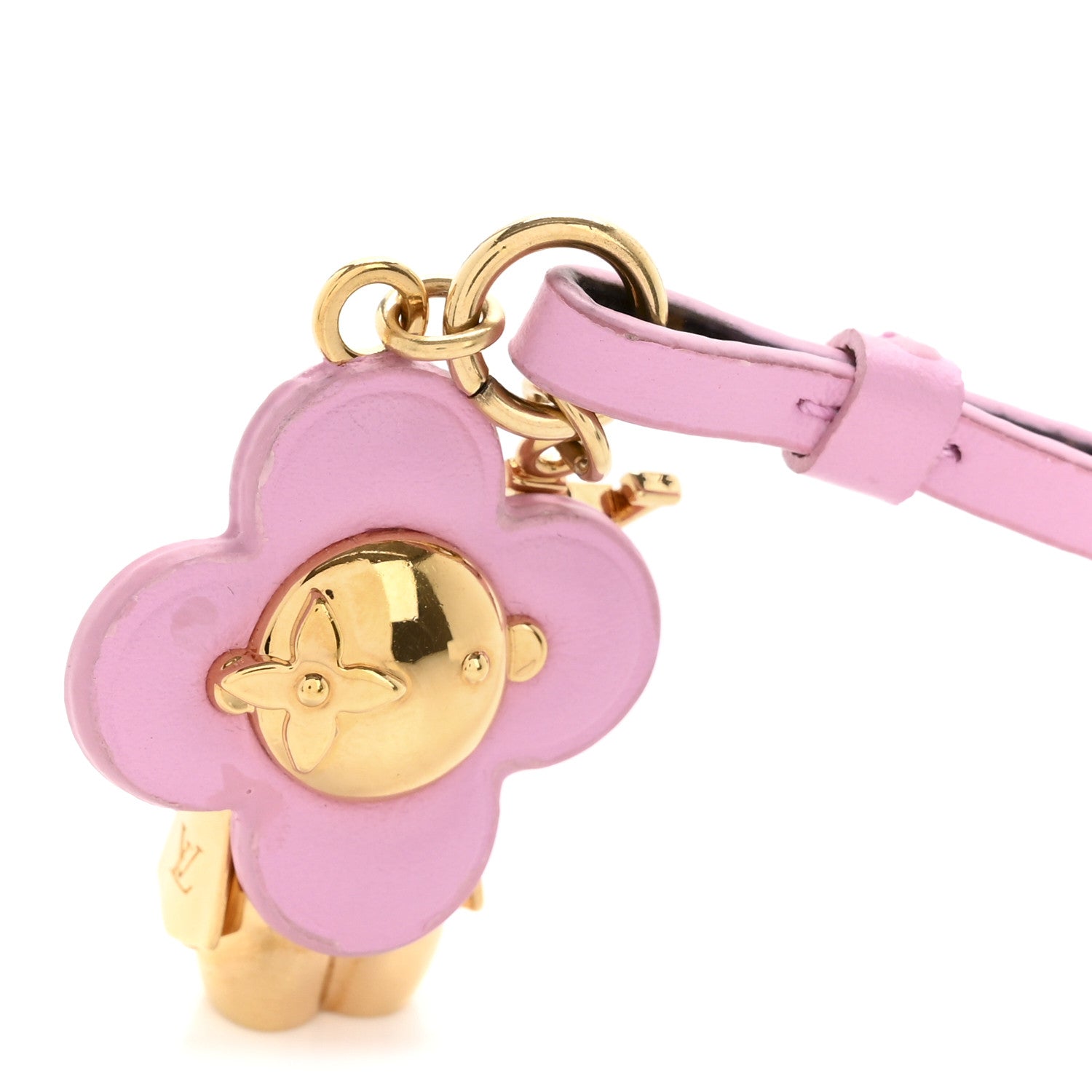 Calfskin Monogram Mini Vivienne Bag Charm Pink