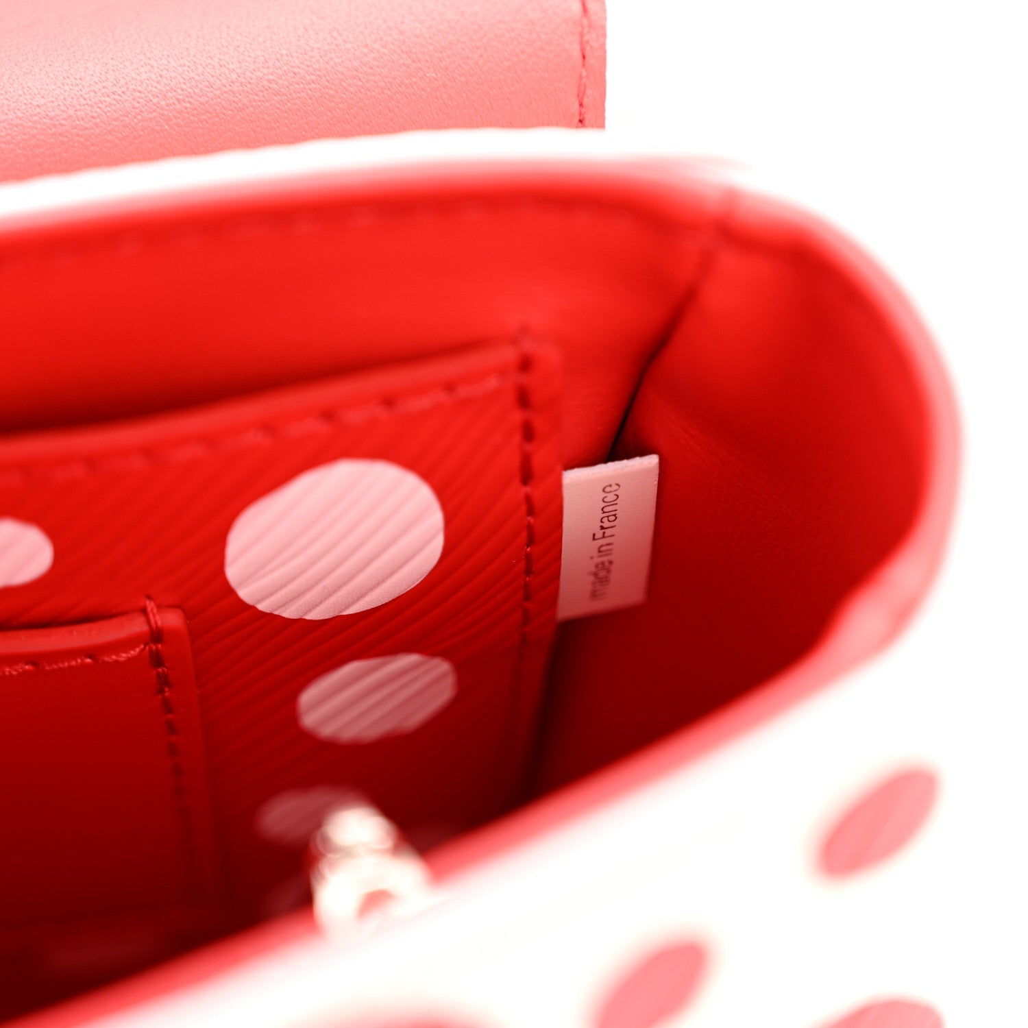 LV X YK Epi Infinity Dots Twist Shoulder Bag PM White Red