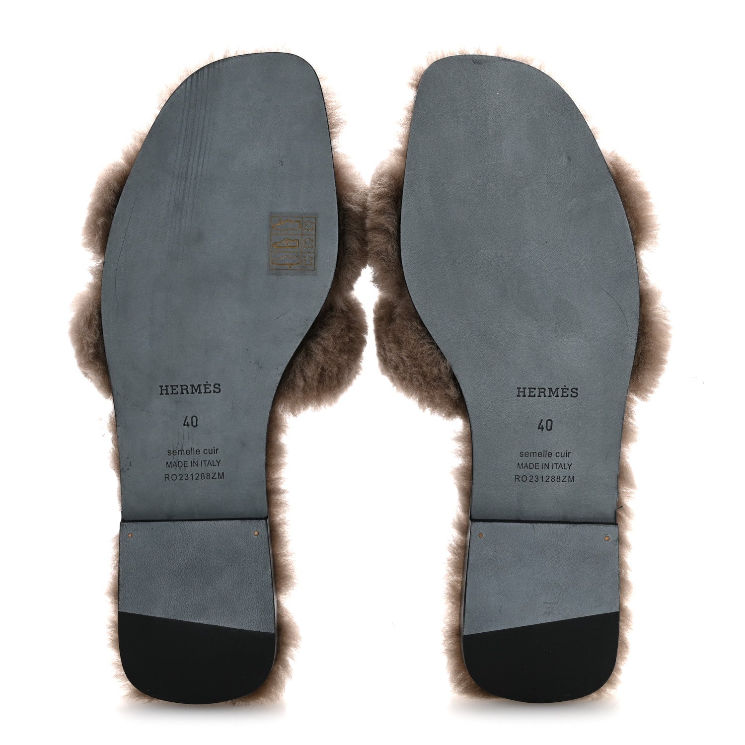 Woolskin Oran Sandals 40 Etoupe