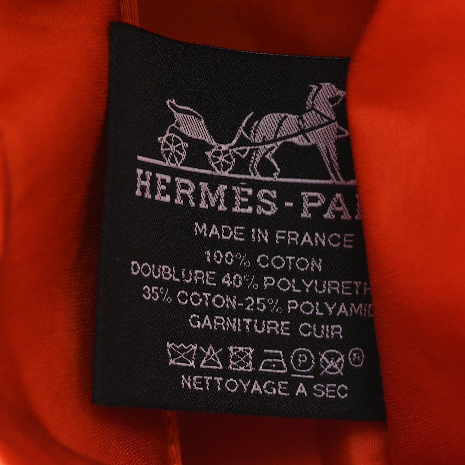 Cotton Canvas Mini Mini Bolide Travel Cosmetic Pouch Feu
