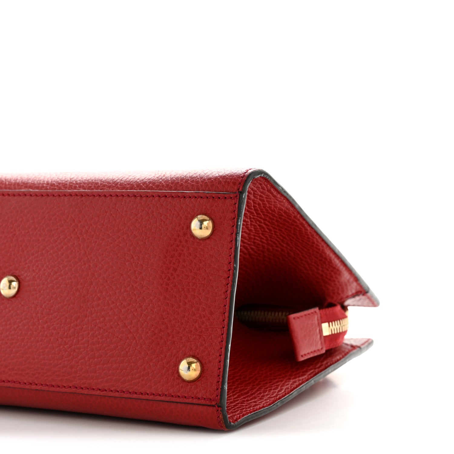 Dollar Calfskin Medium Soho Top Handle Satchel Hibiscus Red