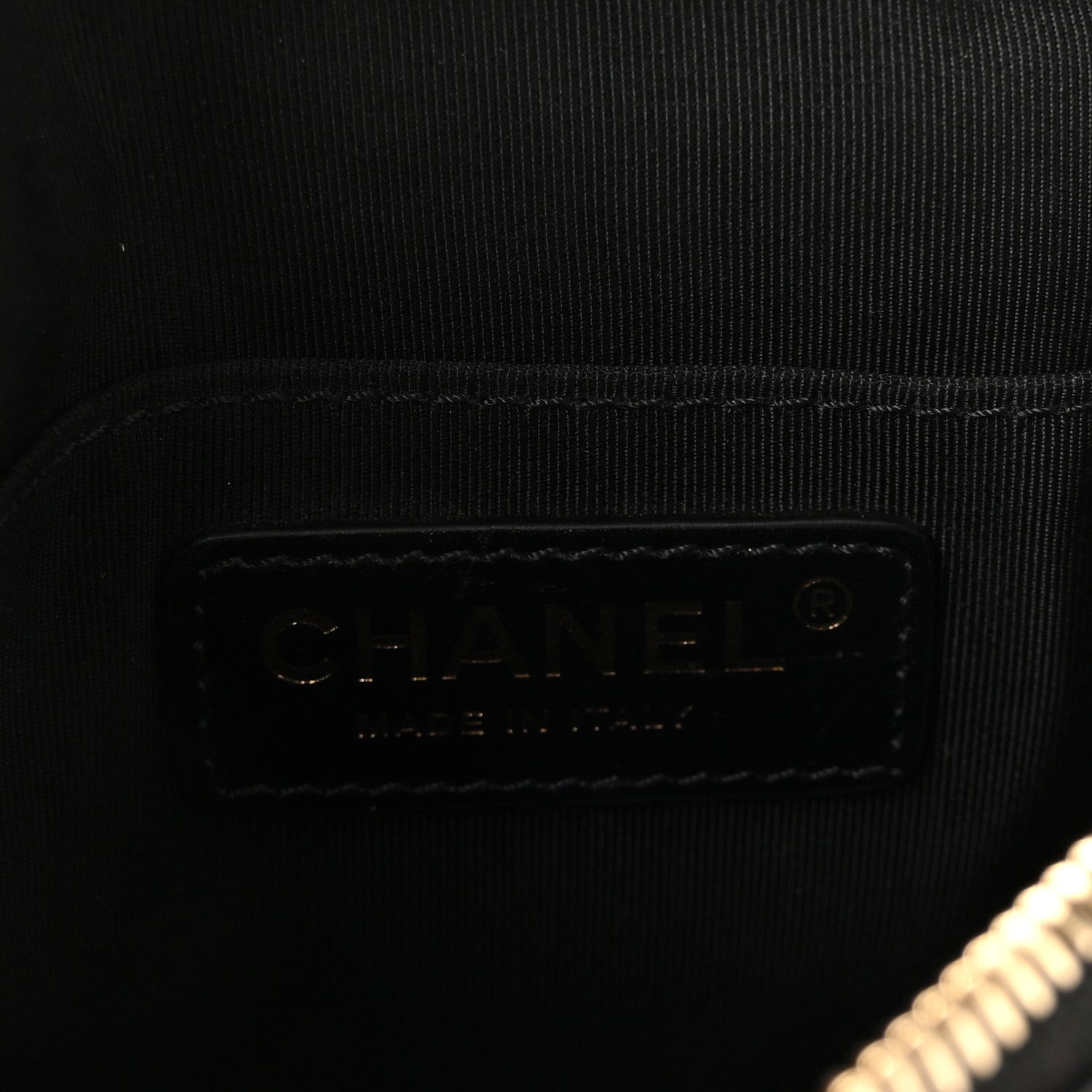 Lambskin Quilted Waist Bag Fanny Pack Black