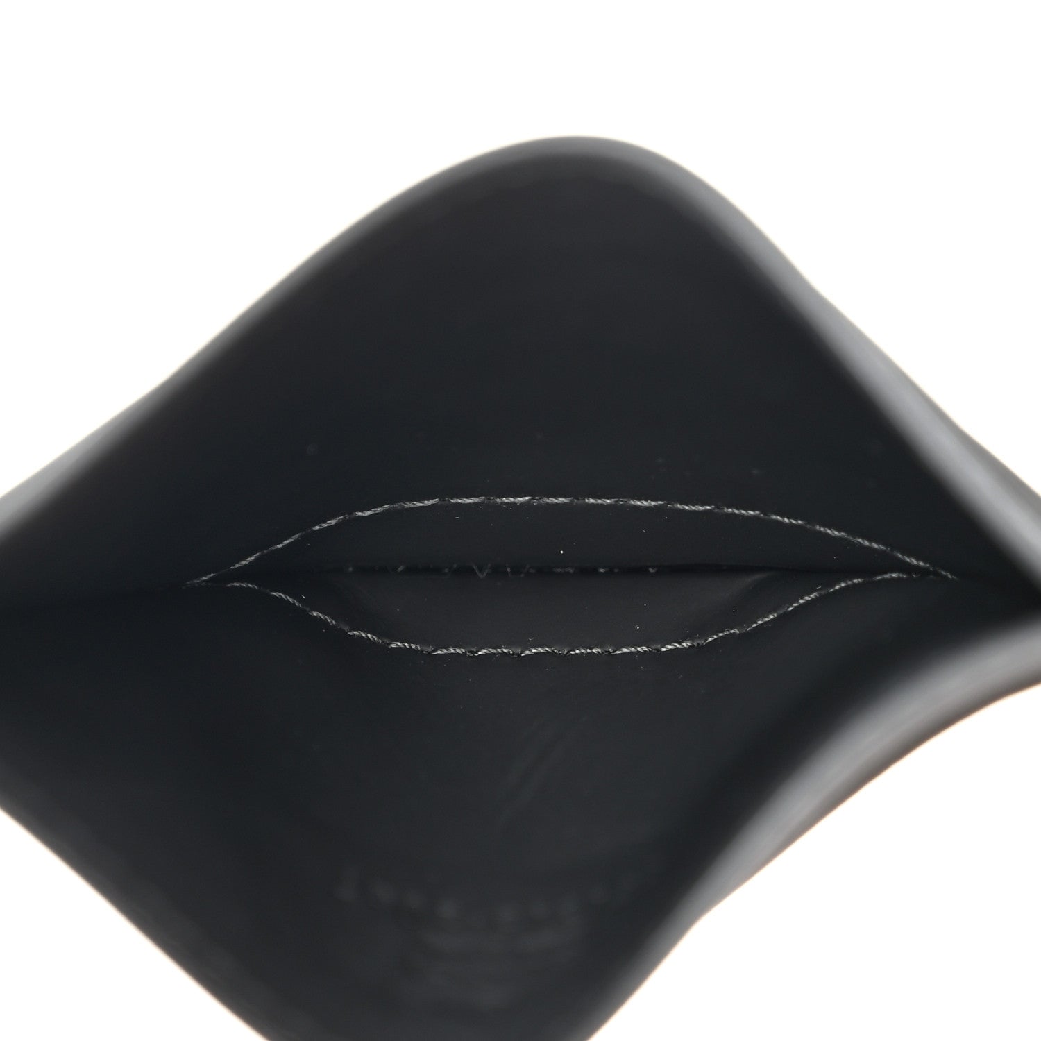 Rubber Effect GG Embossed Card Holder Black