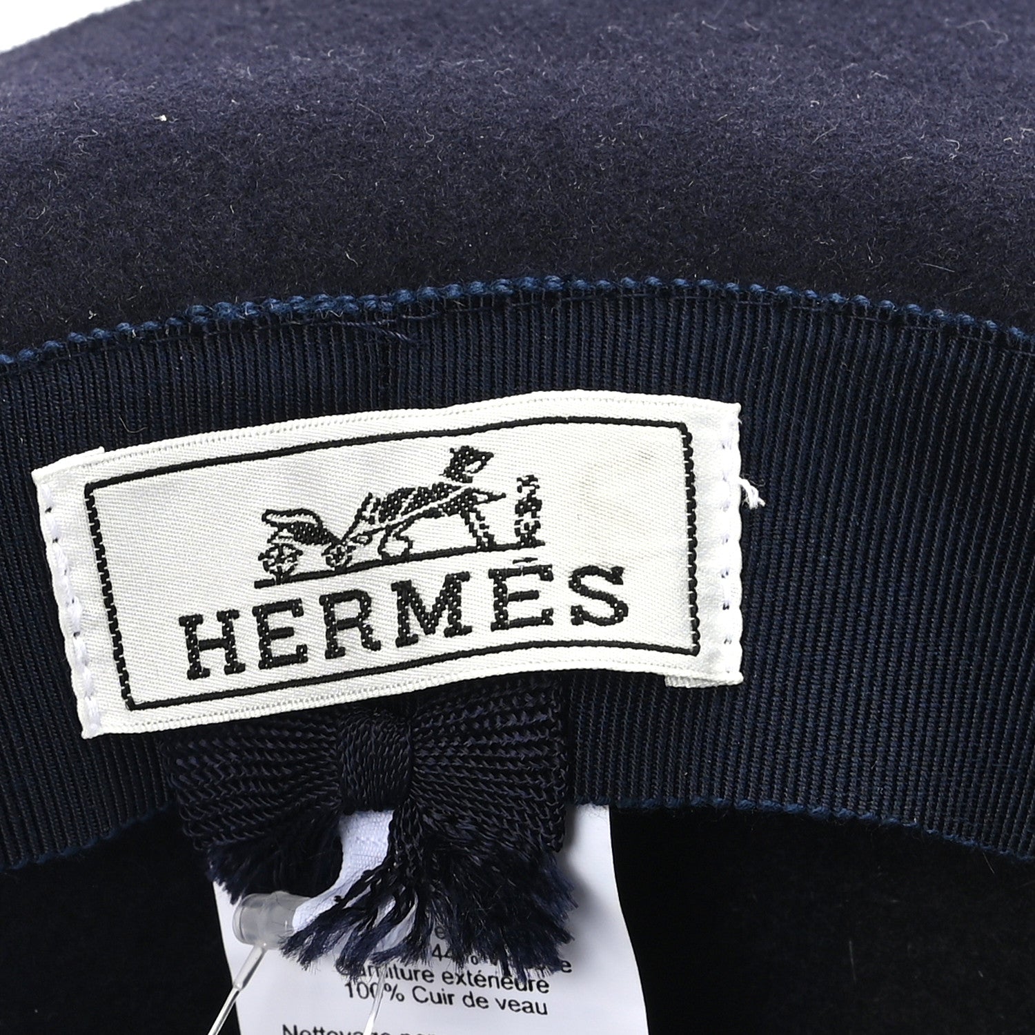 Felt Calfskin Balthazar Hat 59 Marine