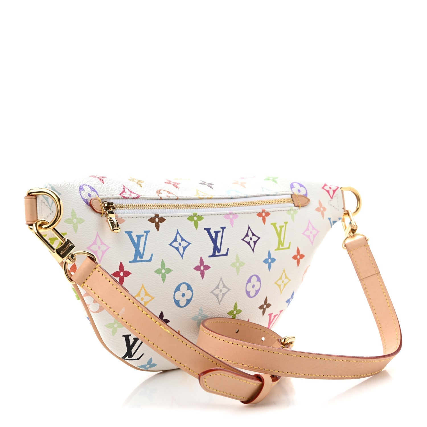LV X TM Monogram Multicolor High Rise Bumbag White