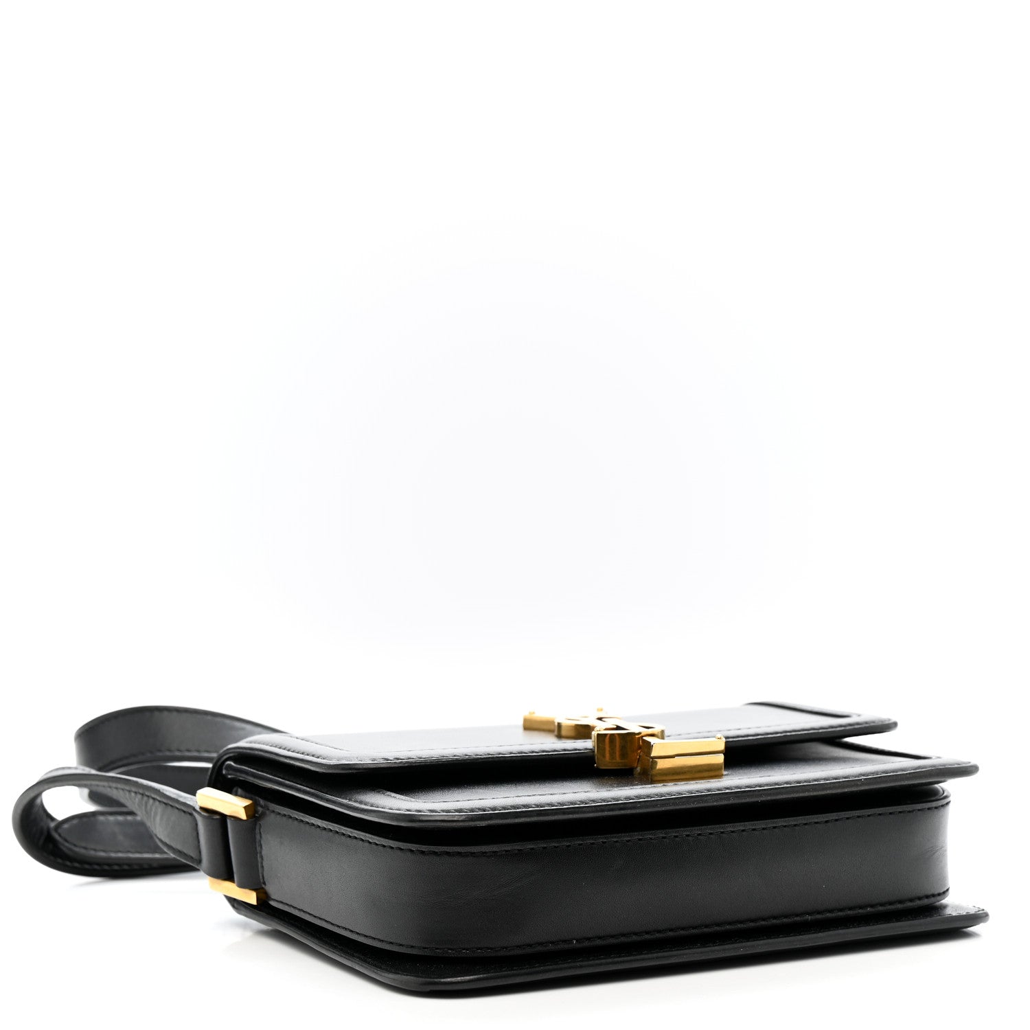 Smooth Calfskin Small Solferino Satchel Black
