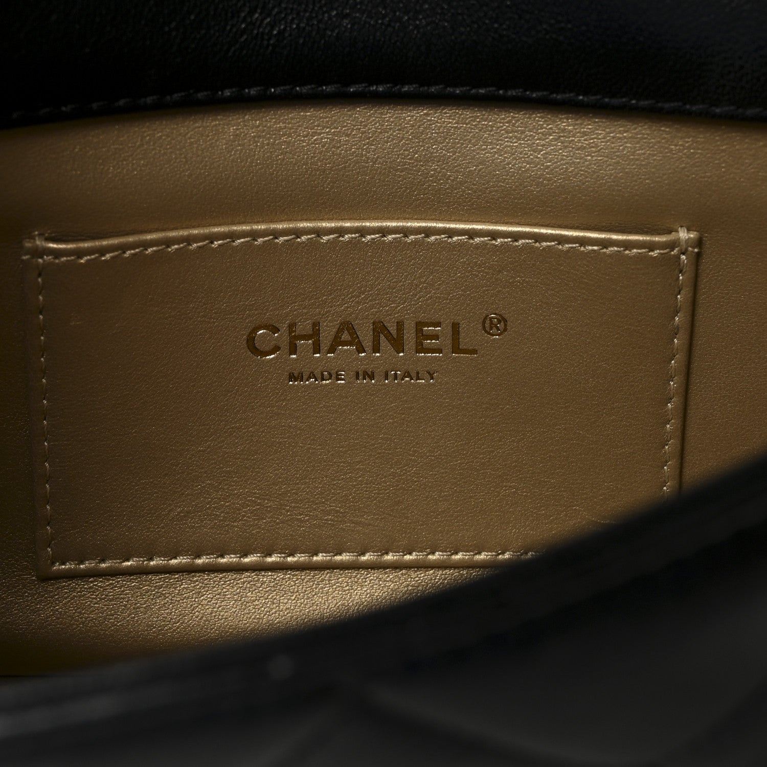 Lambskin Quilted Pearl Small Flap Black