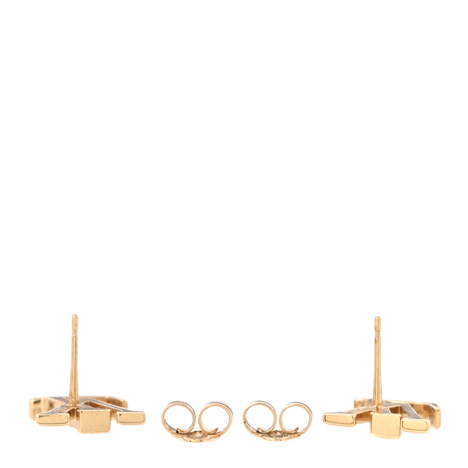 Metal LV Iconic Earrings Gold