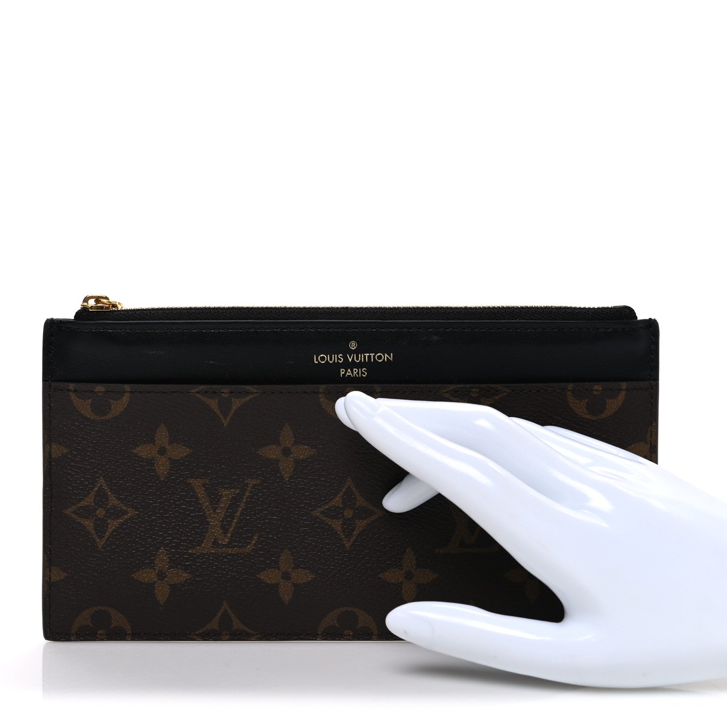 Monogram Slim Purse Black