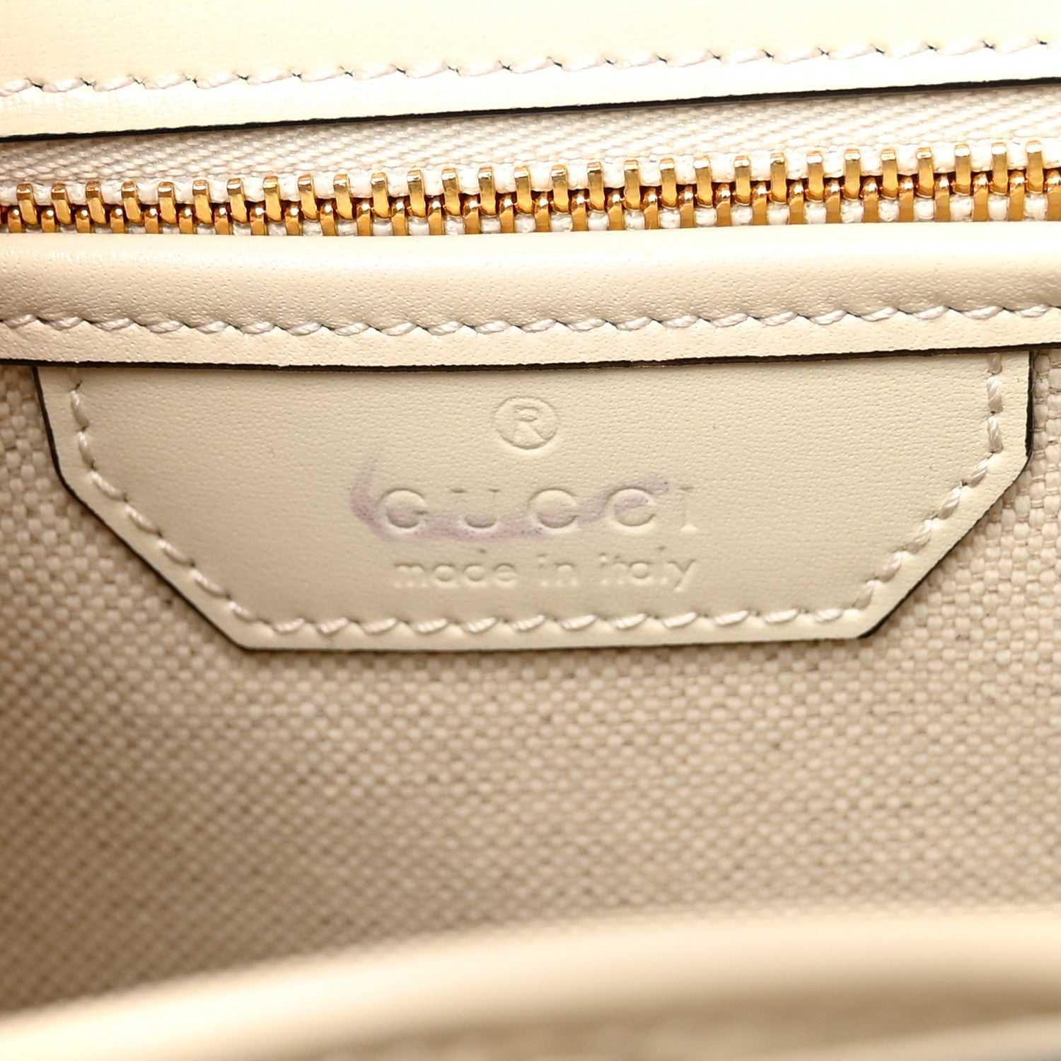 Calfskin Web Geometric Print Small Bamboo 1947 Top Handle Bag White Multicolor