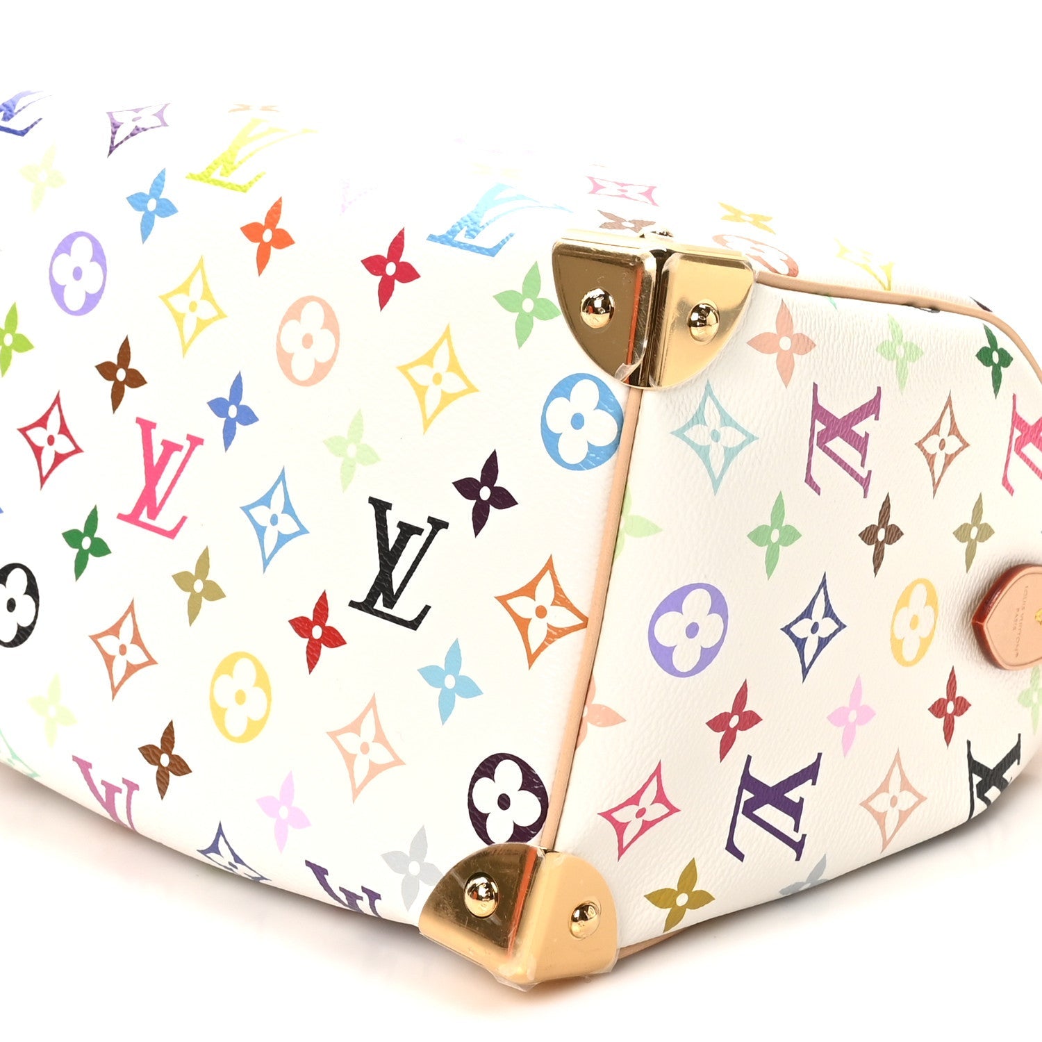 LV X TM Monogram Multicolor Speedy Bandouliere 25 White