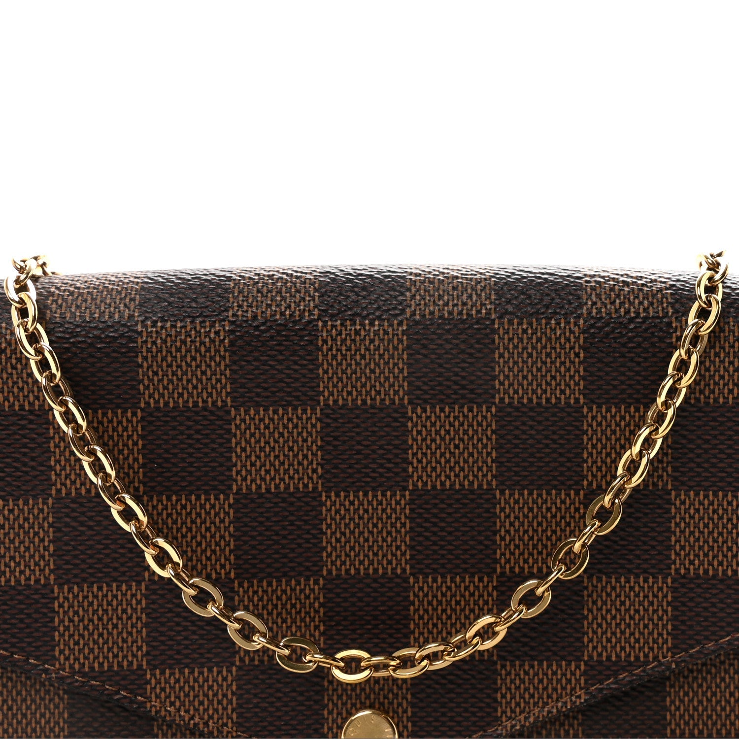Damier Ebene Pochette Felicie Chain Wallet