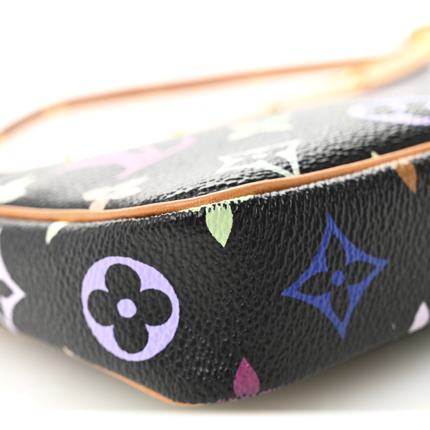 Monogram Multicolor Pochette Accessories Black