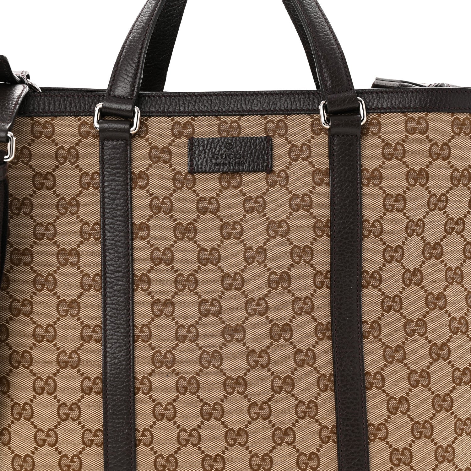GG Monogram Large Joy Tote Bag Dark Brown