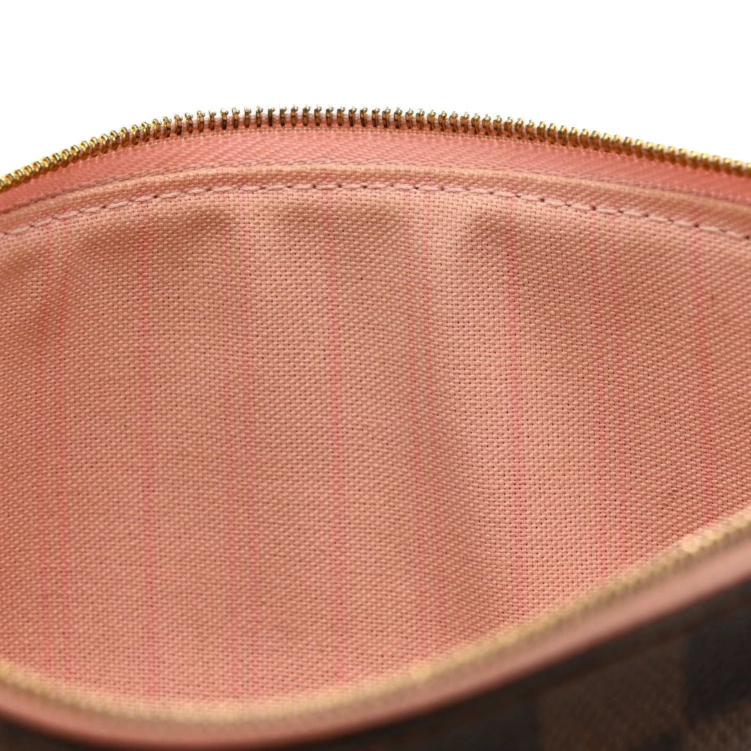 Damier Ebene Neverfull MM GM Pochette Rose Ballerine