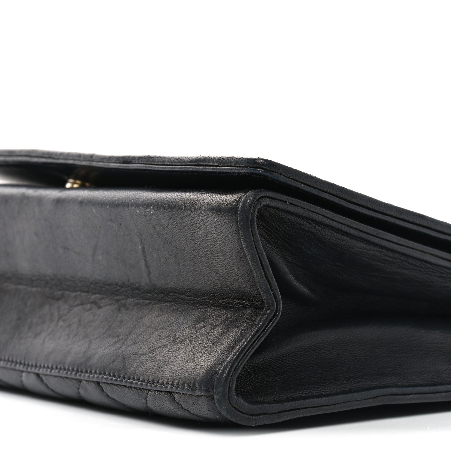 Lambskin Quilted CC Small Single Flap Black