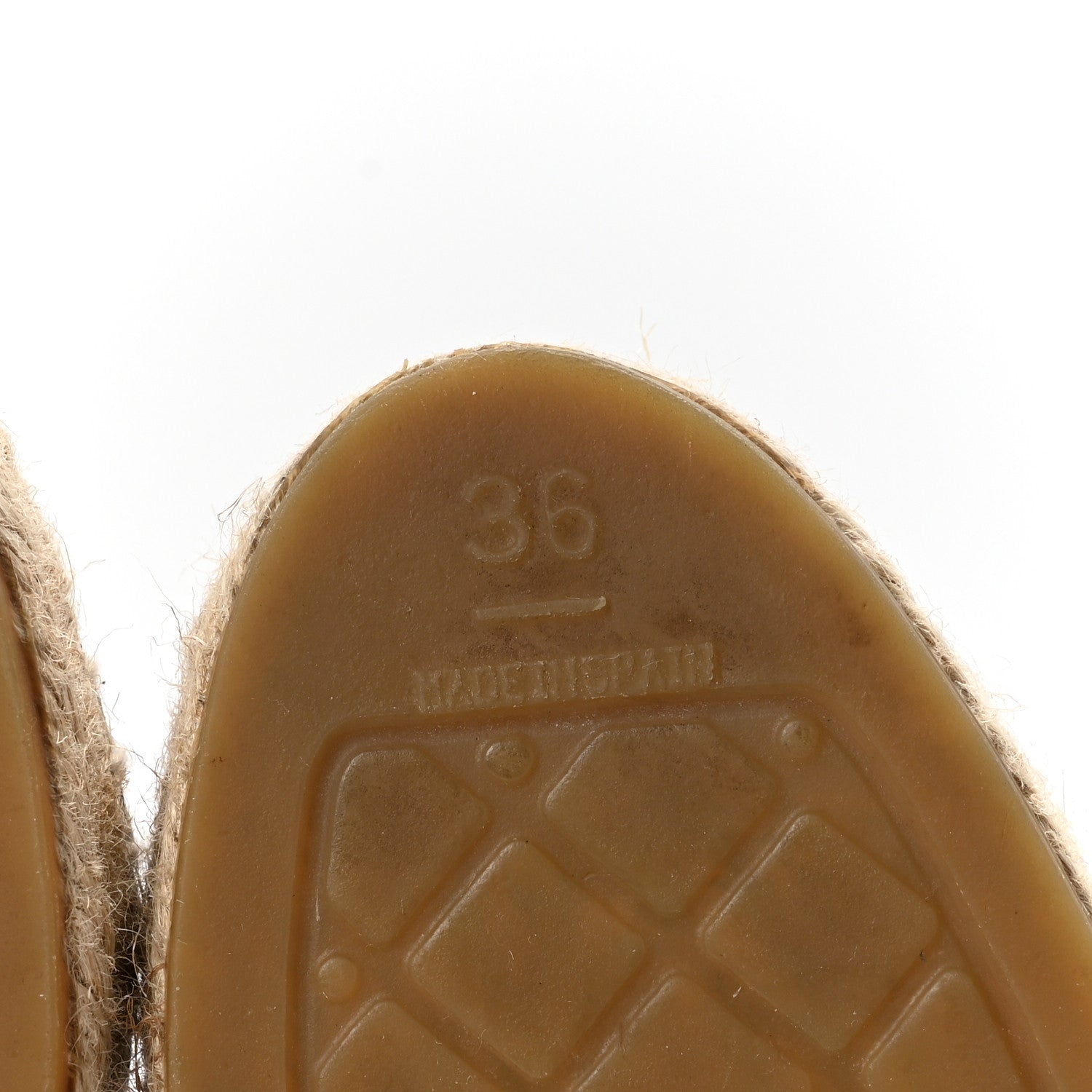 Mesh Grosgrain CC Espadrilles 36 Black