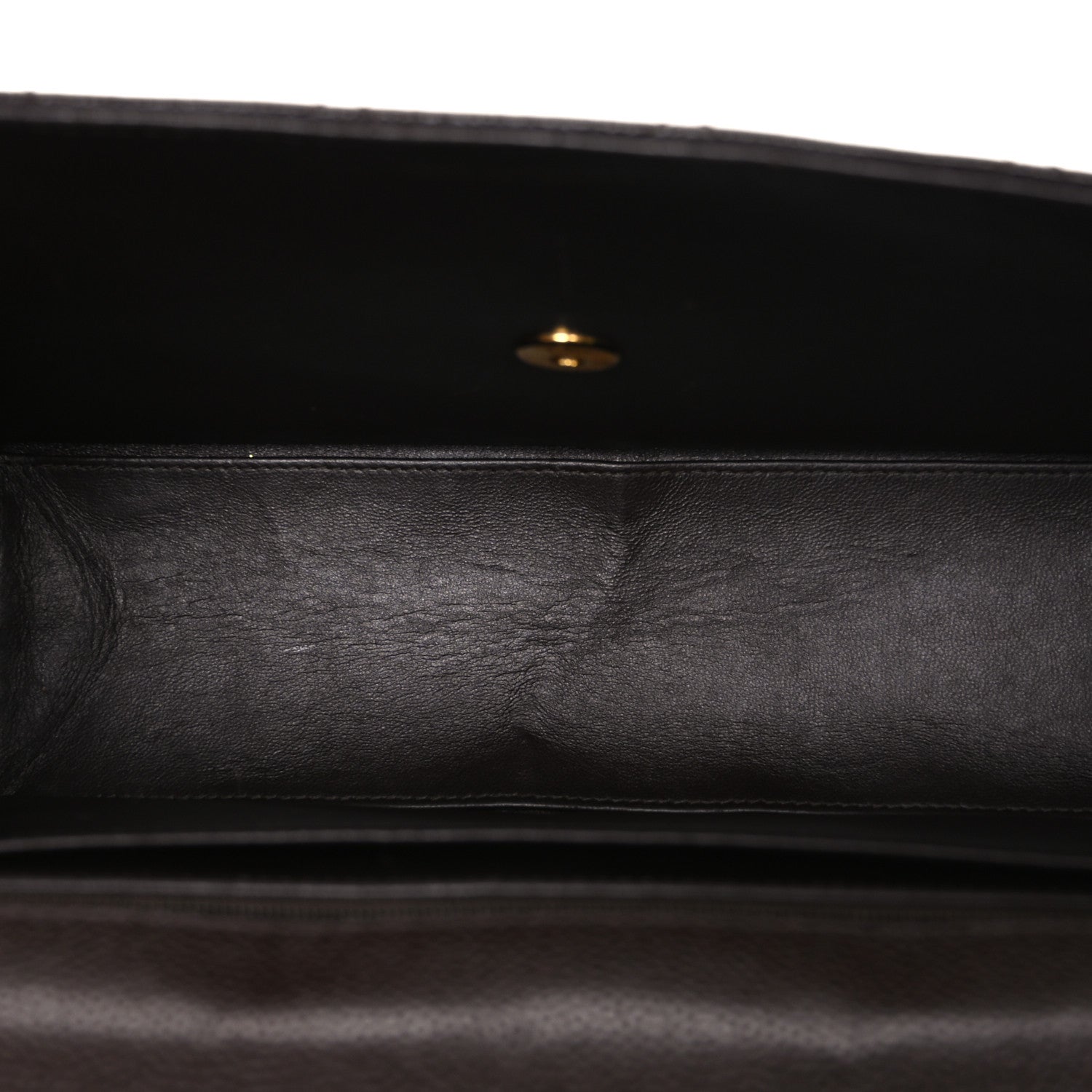 Caviar Stitch Jumbo Single Flap Brown