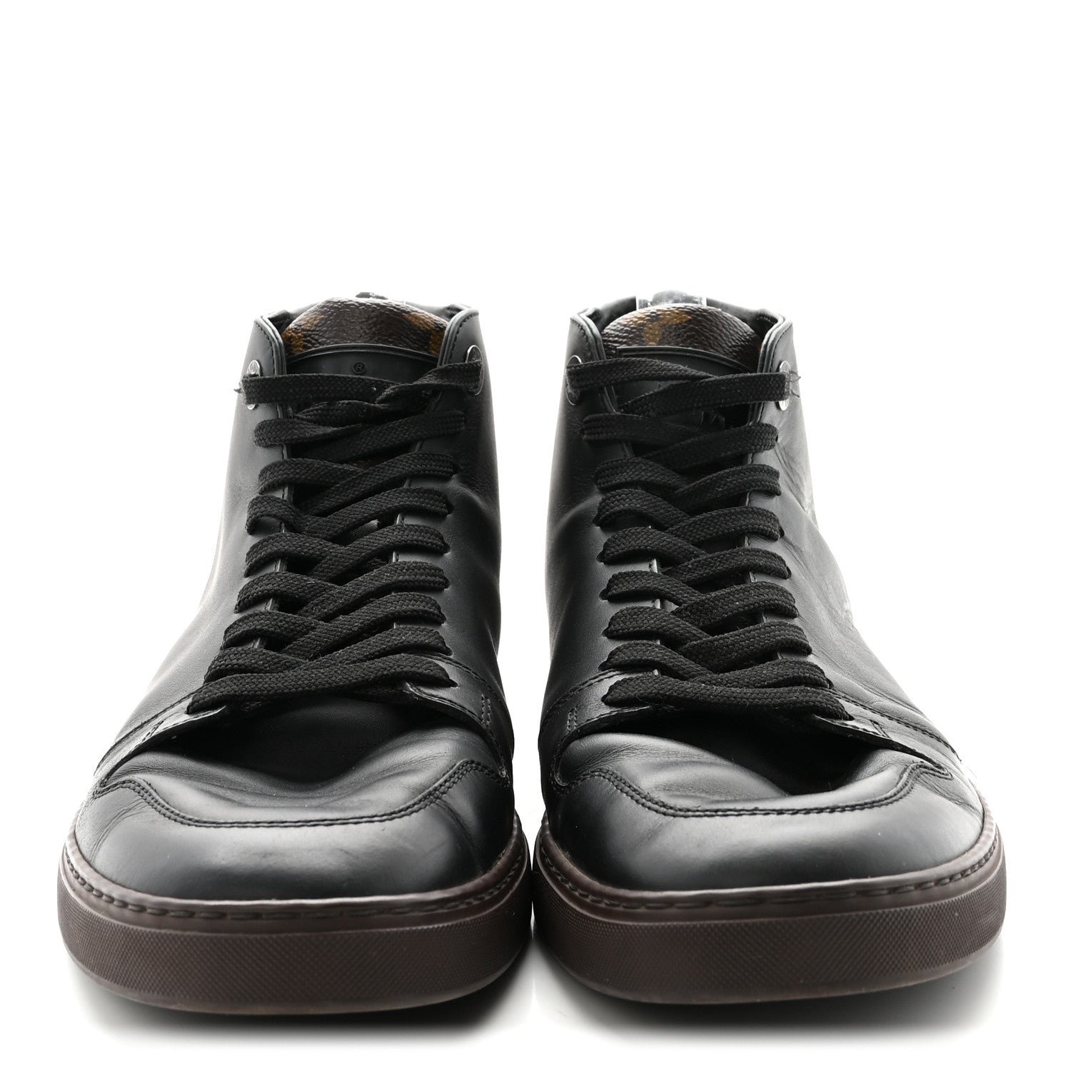 Calfskin Monogram Line-Up Sneaker Boot 6 Black
