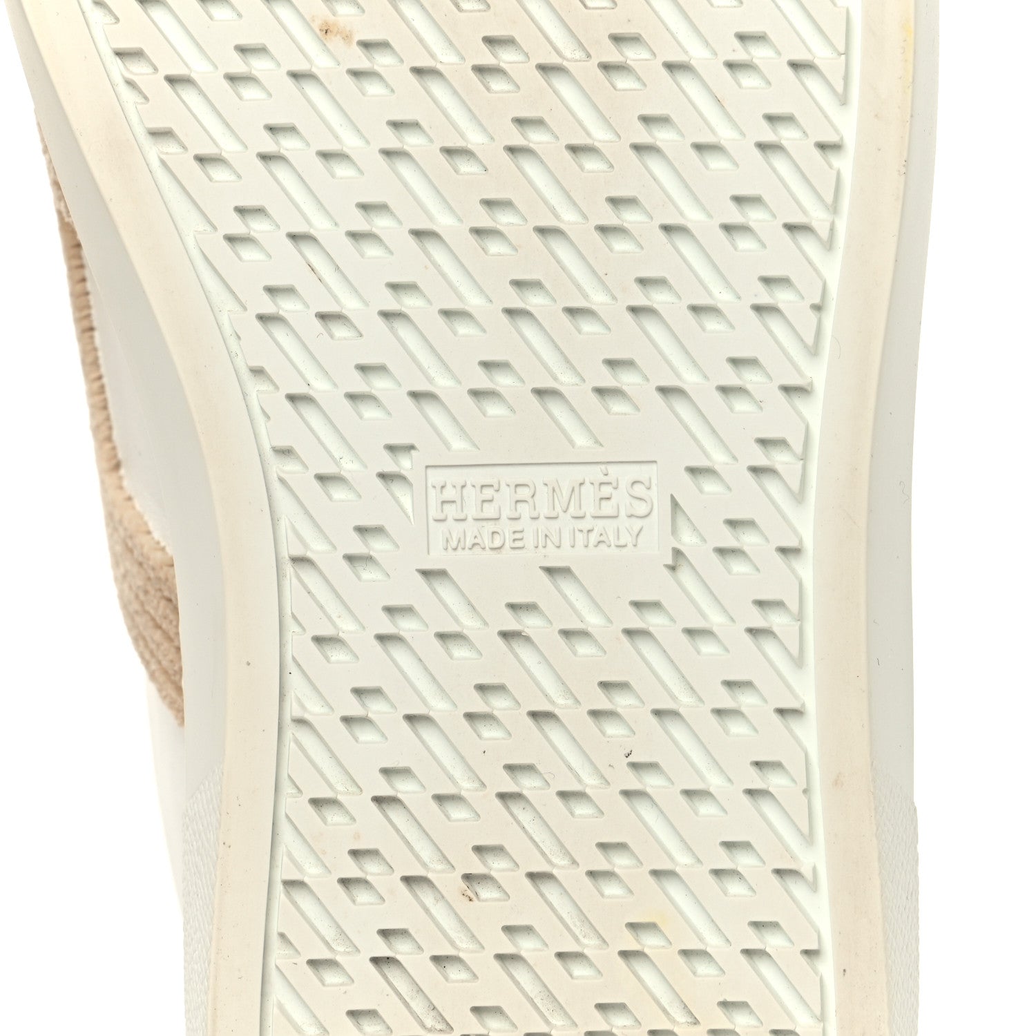 Calfskin Shearling Womens Avantage Sneakers 37.5 White Ecru