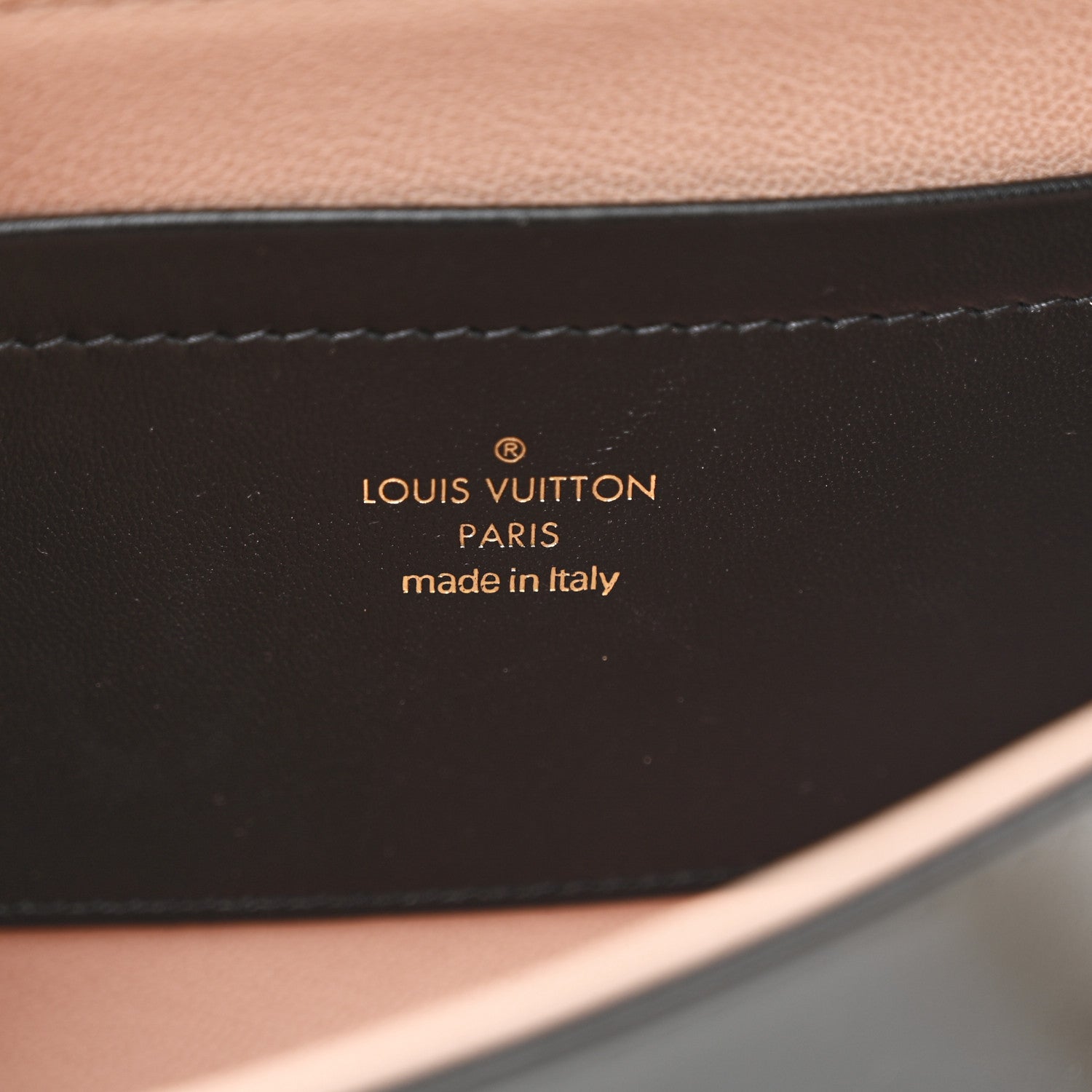 Lambskin Embossed Monogram Pochette Coussin Black