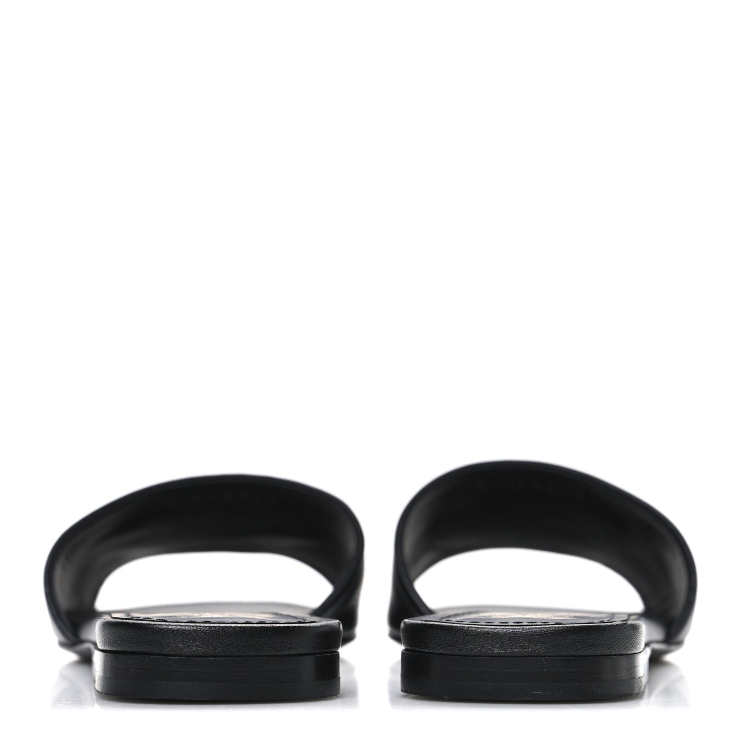 Lambskin Pearl CC Sandals 37.5 Black