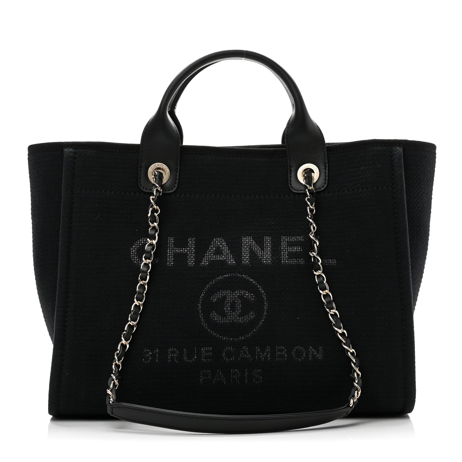 Mixed Fibers Small Deauville Tote Black