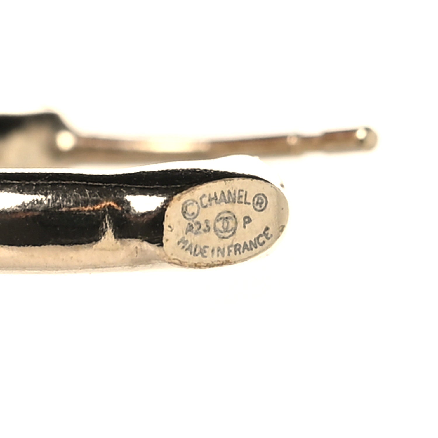 Metal CC Lock Drop Earrings Gold