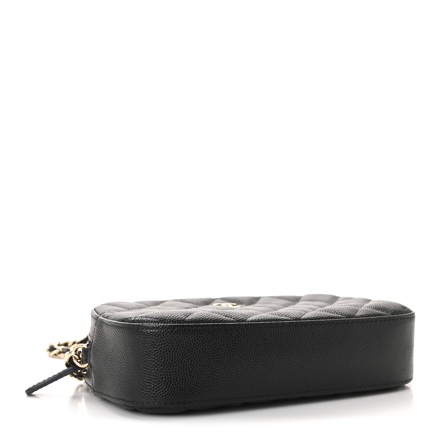 Caviar Quilted Vanity With Chain Black