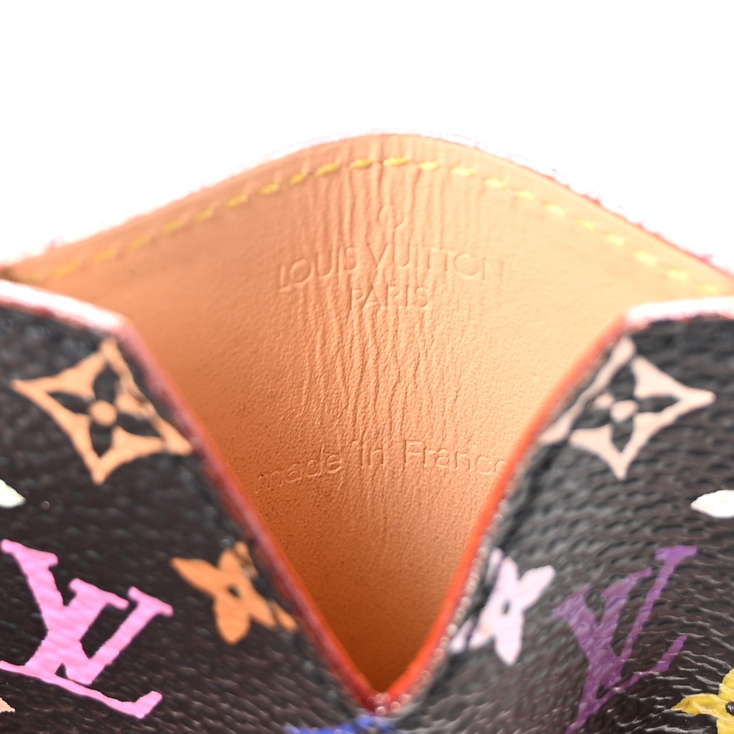 Monogram Multicolor Mirror and Case Pouch Black