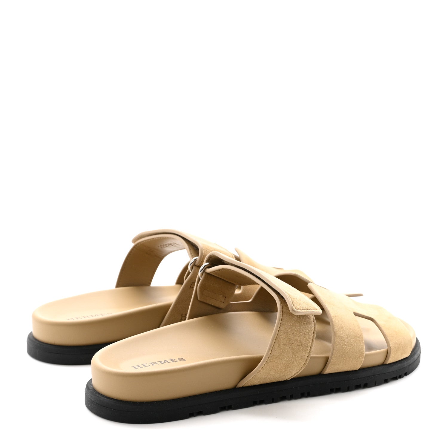 Suede Goatskin Womens Chypre Sandals 37 Beige Sable