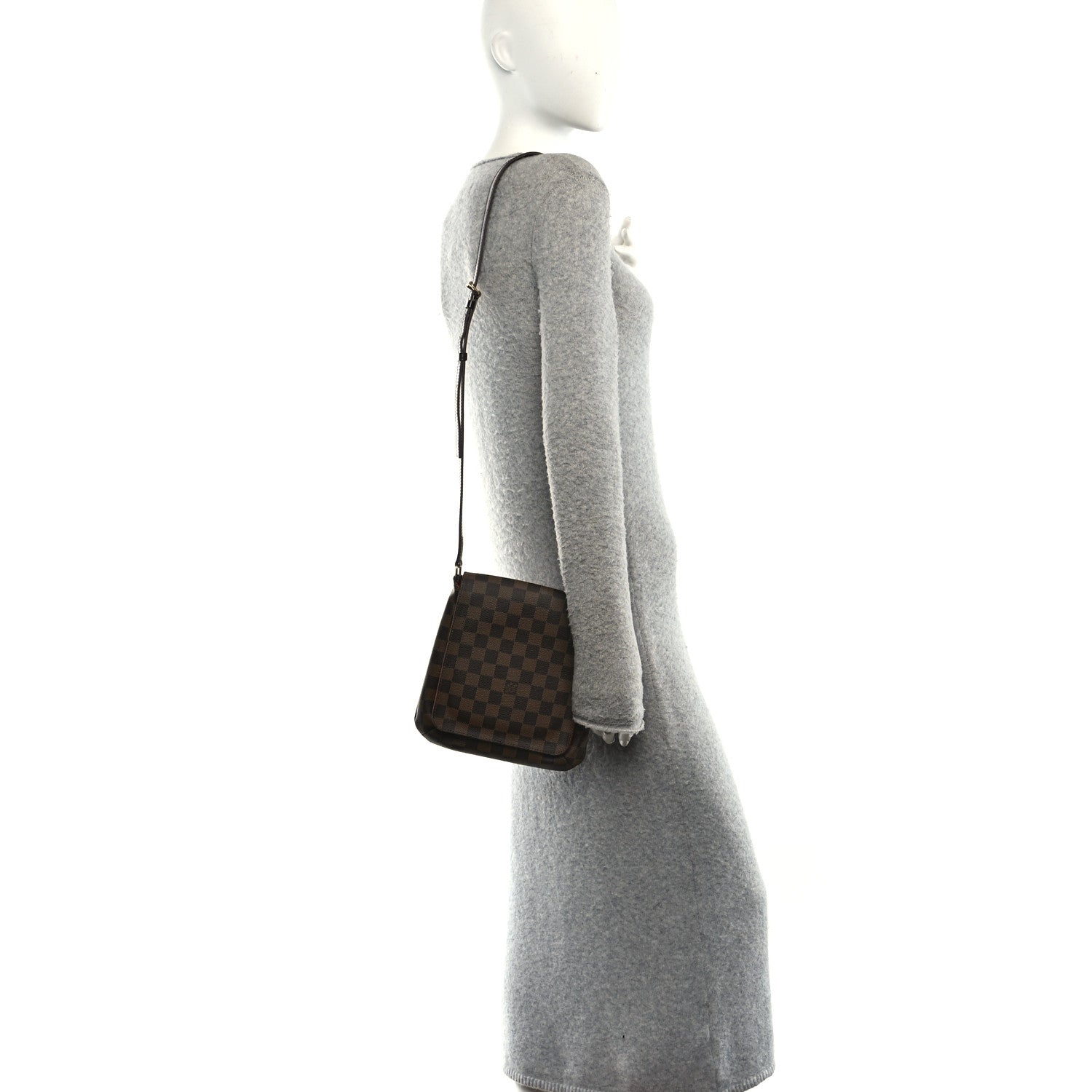 Damier Ebene Musette Salsa Long Strap