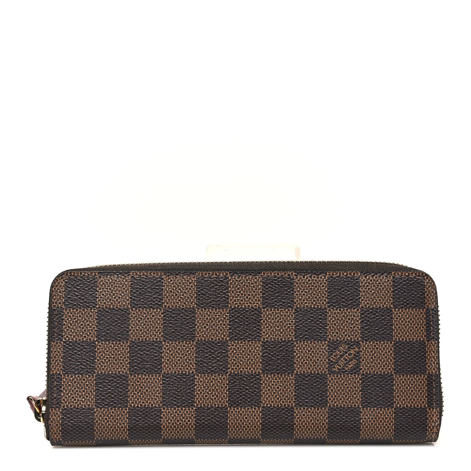 Damier Ebene Clemence Wallet Cherry