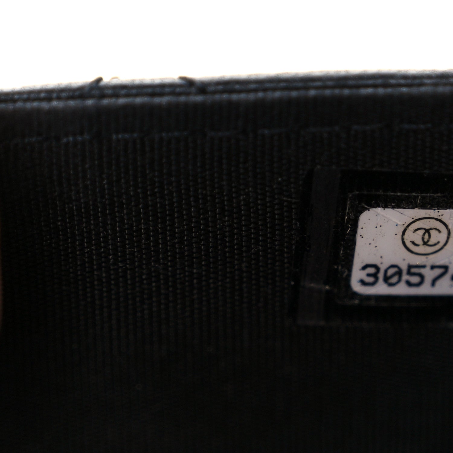 Lambskin Quilted CC Pearl Crush Wallet on Chain WOC Black