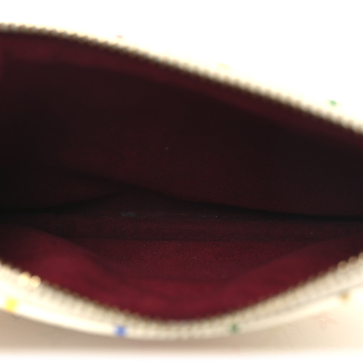 Monogram Multicolor Pochette Plate MM White