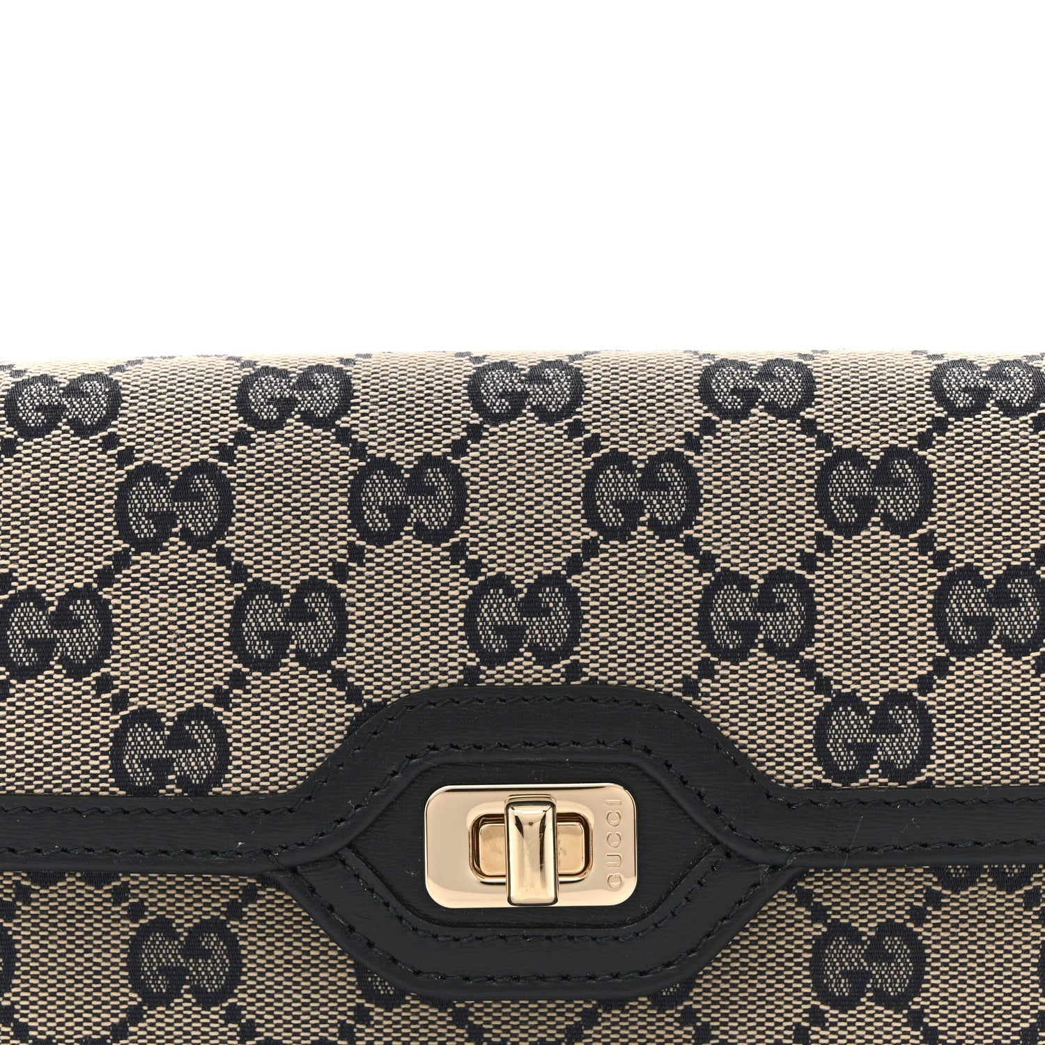 GG Monogram Mini Luce Shoulder Bag Beige Blue