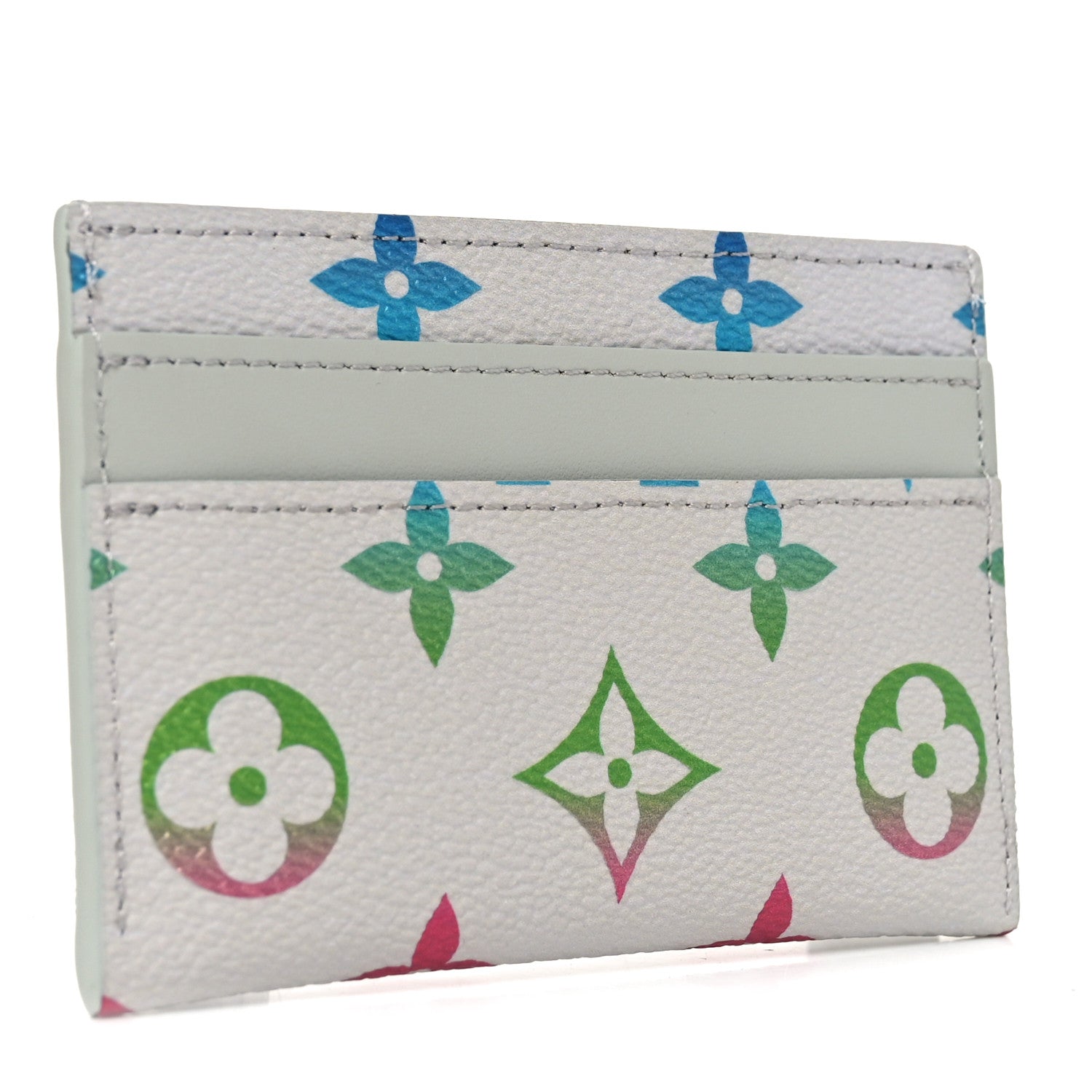 Monogram Card Holder Gradient Grey